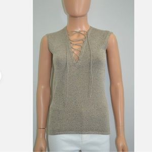 Iro Alidaspe Lace Up Tank Size XS Intermix